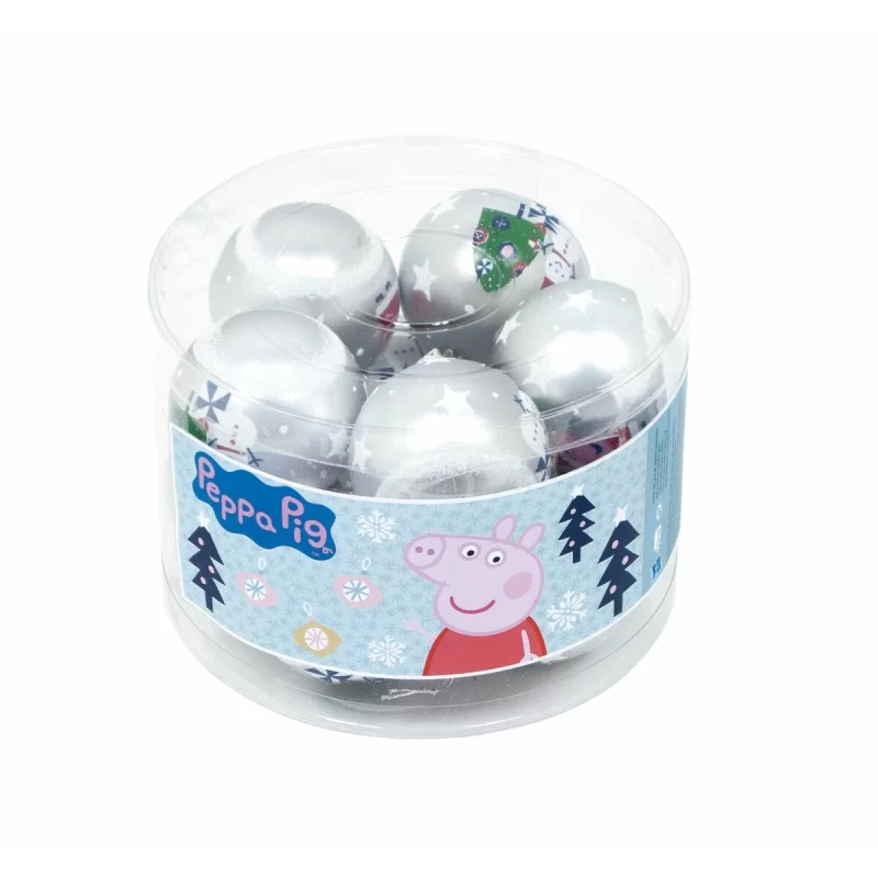 Christmas Bauble Peppa Pig Cosy corner Silver...