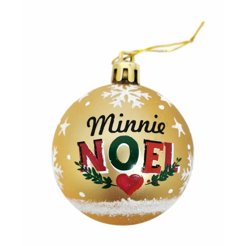 Christmas Bauble Minnie Mouse Lucky Golden...