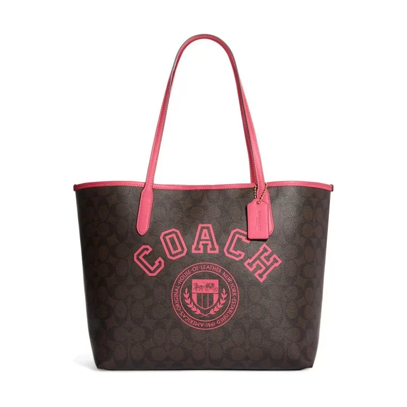 Women's Handbag Coach CB869-IMUOE Brown 44 x 27 x 14 cm
