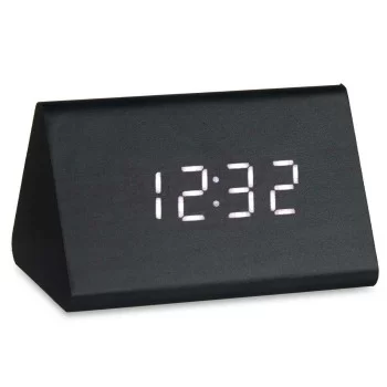 Table-top Digital Clock Black PVC MDF Wood 11,7 x 7,5 x 8... 2