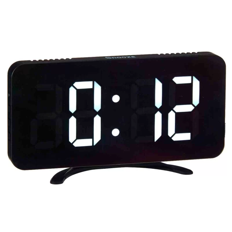 Table-top Digital Clock Black ABS 15,7 x 7,7 x...