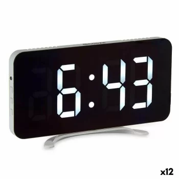 Table-top Digital Clock White ABS 15,7 x 7,7 x 1,5 cm (12...