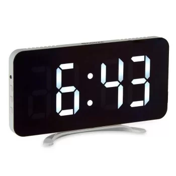 Table-top Digital Clock White ABS 15,7 x 7,7 x 1,5 cm (12... 2