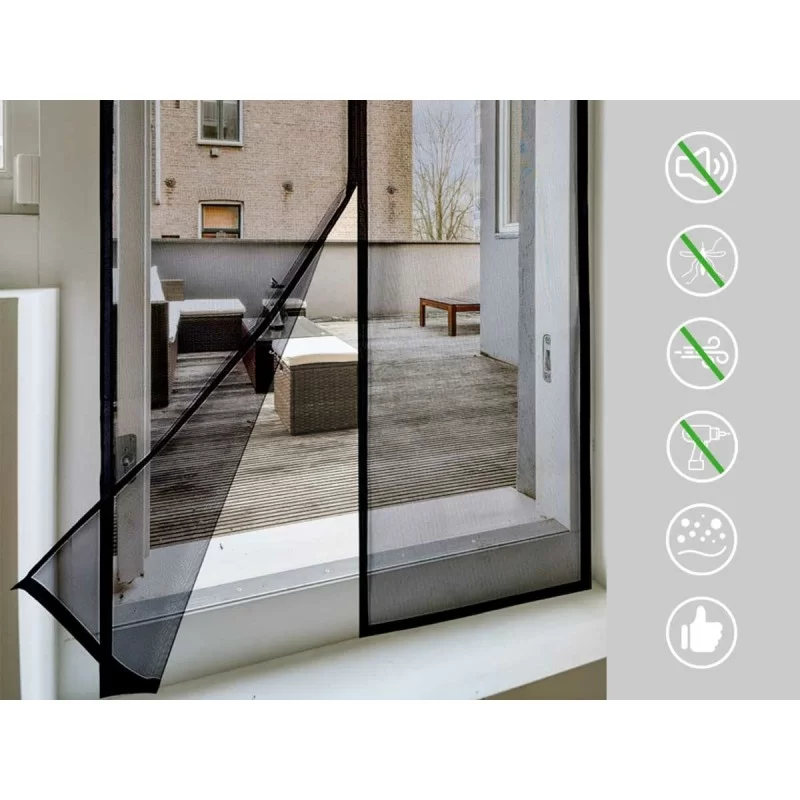 Mosquito net Magnetic Black Polyester Magnet 90...