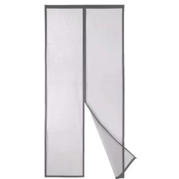 Mosquito net Magnetic Grey Polyester Magnet 90 x 210 cm... 2