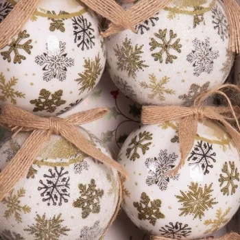 Christmas Baubles Multicolour Paper Polyfoam 7,5 x 7,5 x... 2