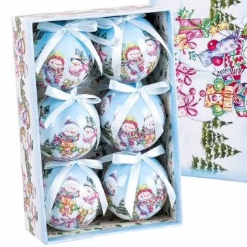 Christmas Baubles Multicolour Polyfoam Snow Doll 7,5 x... 2