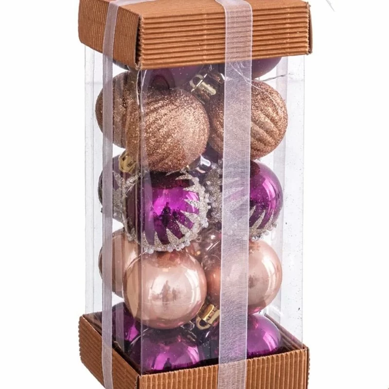 Christmas Baubles Multicolour PVC 4 x 4 x 4 cm...