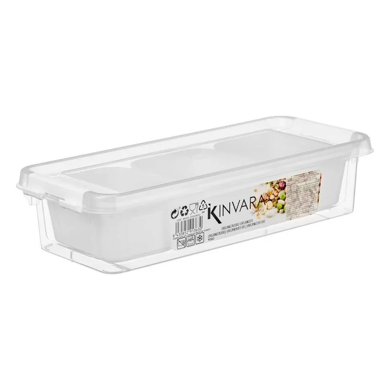 Organiser White Plastic 28,2 x 6 x 11,7 cm (12...