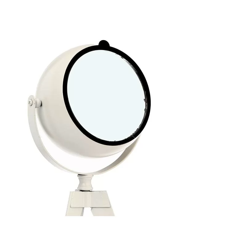 Table clock Tripod White Metal 12 x 30 x 12 cm...