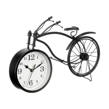 Table clock Bicycle Black Metal 36 x 22 x 7 cm (4 Units) 2