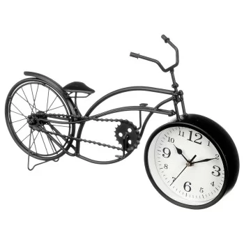 Table clock Bicycle Black Metal 42 x 24 x 10 cm (4 Units) 2