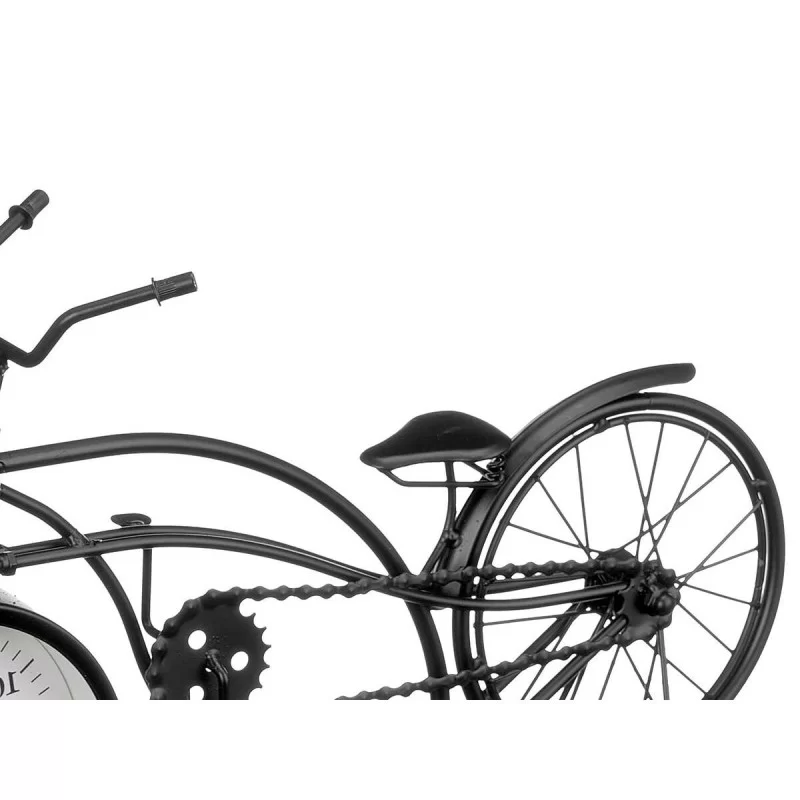 Table clock Bicycle Black Metal 42 x 24 x 10 cm...