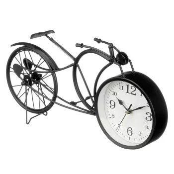 Table clock Bicycle Black Metal 40 x 19,5 x 7 cm (4 Units) 2