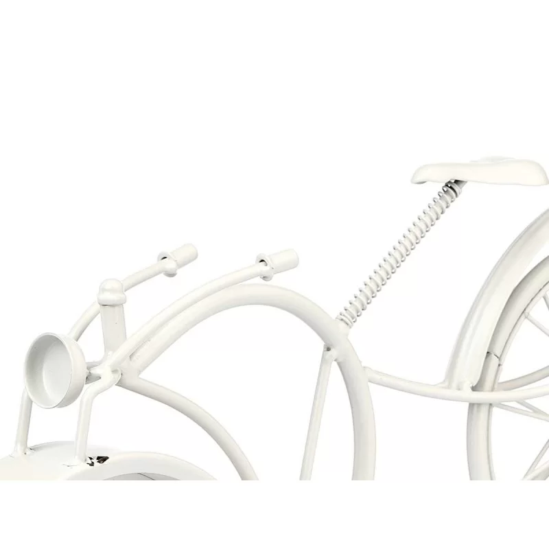 Table clock Bicycle White Metal 40 x 19,5 x 7...