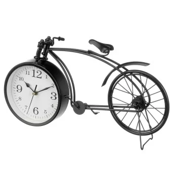 Table clock Bicycle Black Metal 38 x 20 x 4 cm (4 Units) 2