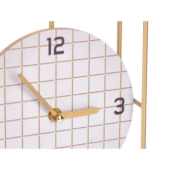 Table clock Squared Black Metal MDF Wood 18,5 x 25,5 x 6... 2