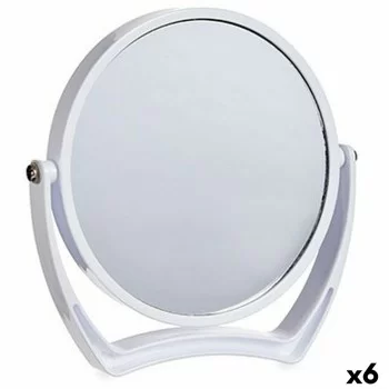 Magnifying Mirror White Crystal Plastic 19 x 18,7 x 2 cm...