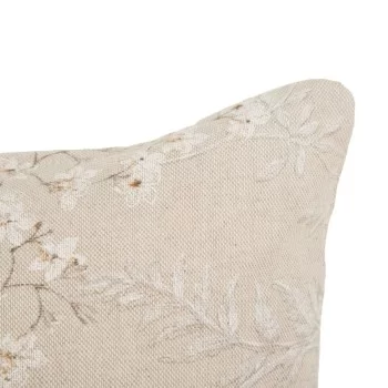 Cushion Polyester Cotton Beige Flowers 60 x 40 cm 2