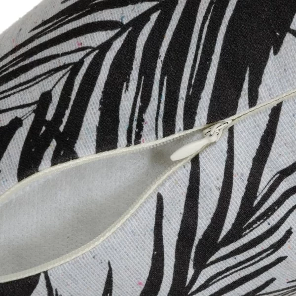 Cushion Polyester Cotton White Black Sheets 45 x 30 cm