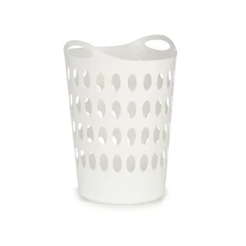 Laundry Basket White Plastic 50 L 44 x 56 x 41 cm (12 Units) 2