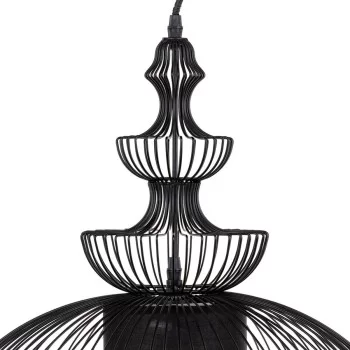 Ceiling Light 44,5 x 44,5 x 49 cm Ø 44,5 cm Black Iron 2