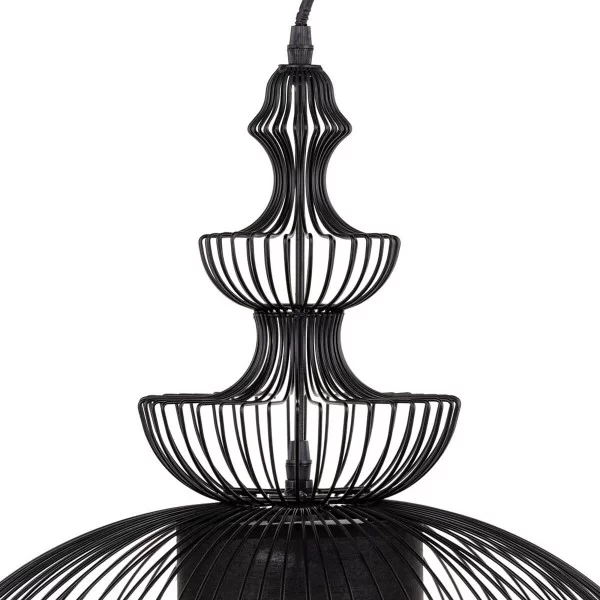 Ceiling Light 44,5 x 44,5 x 49 cm Ø 44,5 cm Black Iron