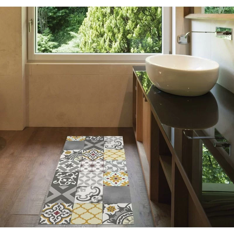 Vinyl carpet Stor Planet Croma Patch Grey Amber...