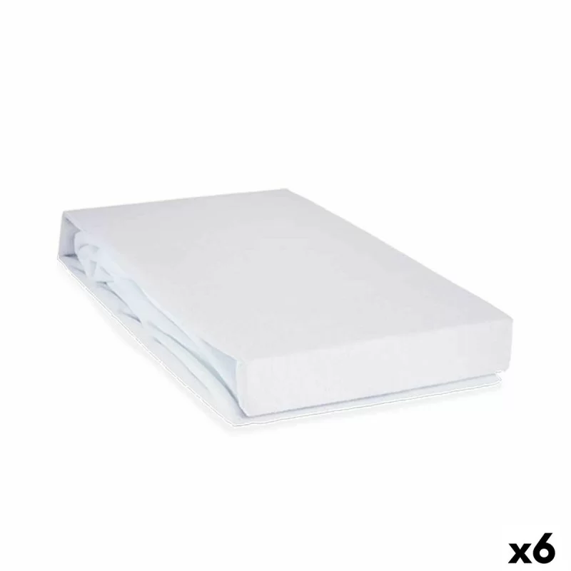 Mattress protector White 90 x 190 cm (6 Units)