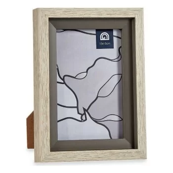 Photo frame 13,5 x 18,8 x 2 cm Crystal Grey Beige Plastic... 2