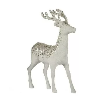 Christmas Reindeer White Plastic 15 x 45 x 30 cm (2 Units) 2