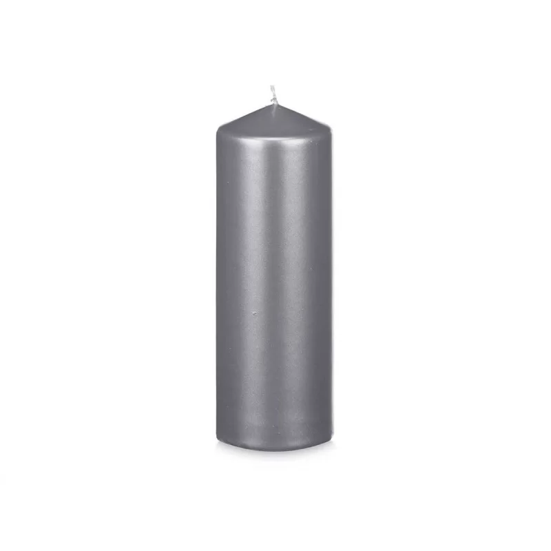 Candle Silver 7 x 20 x 7 cm (12 Units)