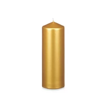 Candle Golden 7 x 20 x 7 cm (12 Units) 2