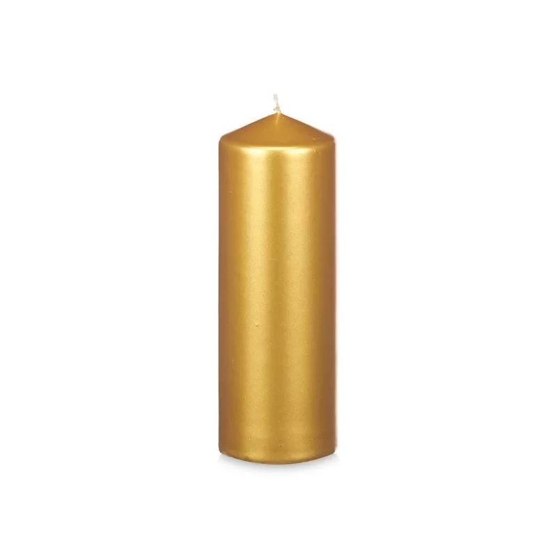 Candle Golden 7 x 20 x 7 cm (12 Units)