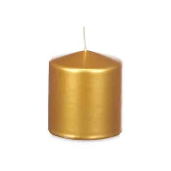 Candle Golden 9 x 10 x 9 cm (12 Units) 2
