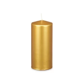 Candle Golden 9 x 20 x 9 cm (8 Units) 2