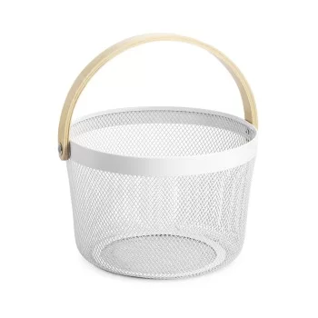 Multi-purpose basket Confortime Metal Wood 25,5 x 17,5 cm... 2