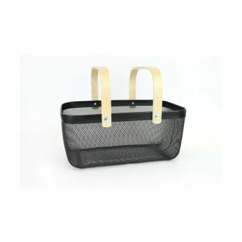 Multi-purpose basket Confortime Metal Wood 40 x 28 x 18... 2
