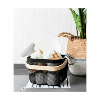 Multi-purpose basket Confortime Metal Wood 25 x 26 x 18... 2