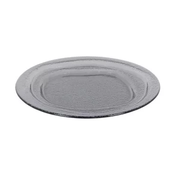 Decorative Plate Inde Kilauea 30 x 2,5 x 30 cm Black