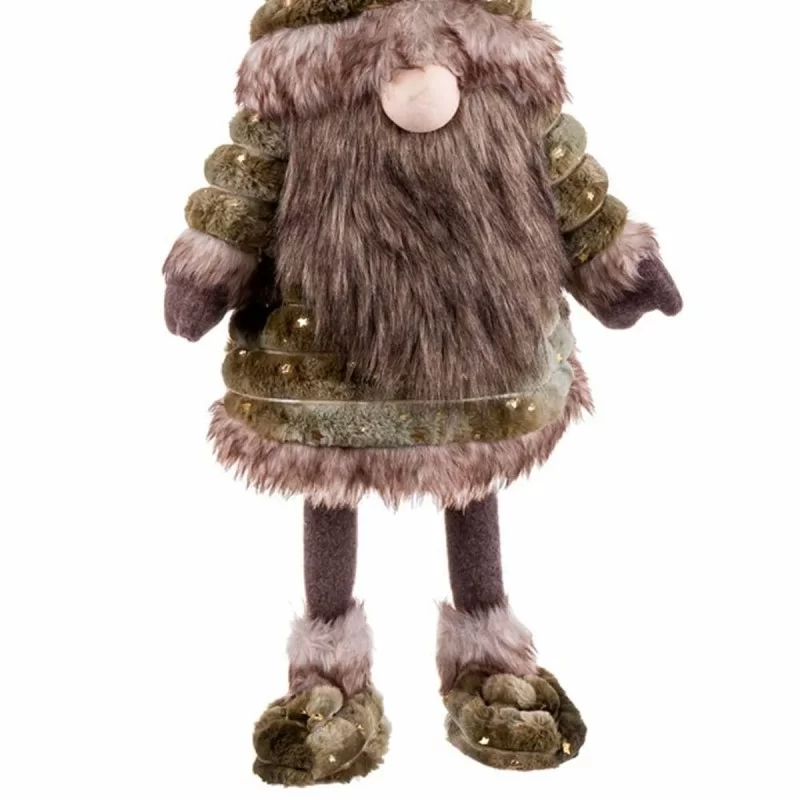 Christmas bauble Brown Green Metal Fabric 19 x...