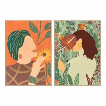 Painting DKD Home Decor 83 x 4,5 x 123 cm Lady Modern (2...