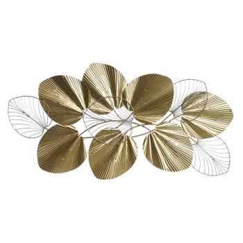 Wall Decoration DKD Home Decor Golden Metal Leaf of a...