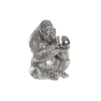 Decorative Figure DKD Home Decor Silver Resin Gorilla...