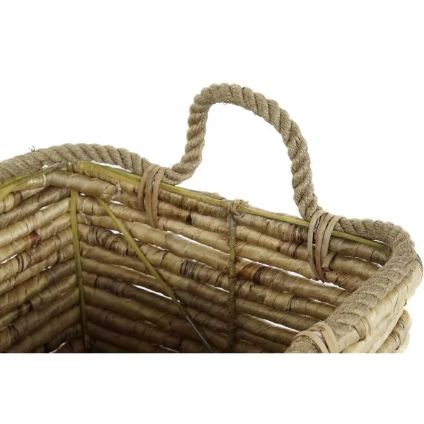 Basket set DKD Home Decor 45,5 x 45,5 x 51 cm Metal