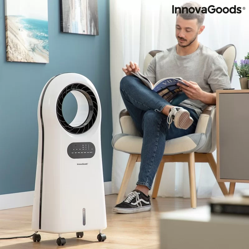 Bladeless, Evaporative Air Conditioner with LED...