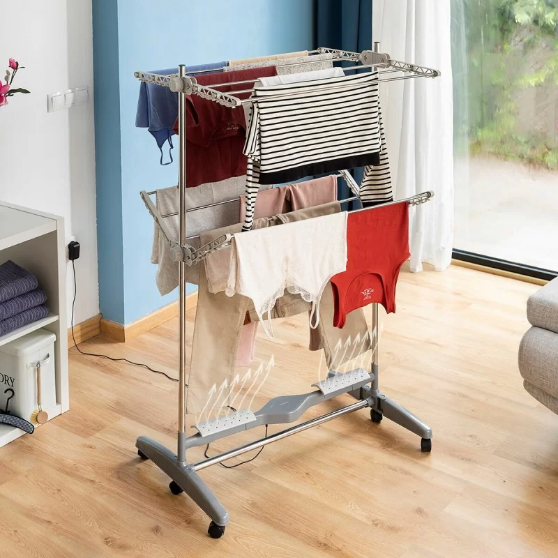 Foldable Electric Drying Rack with Natural Airflow Dryllon InnovaGoods 12 Bars 24 W (Refurbished C)