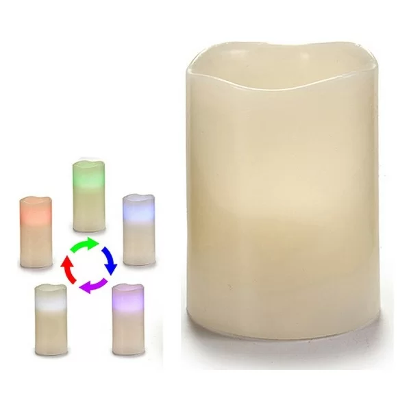 LED Candle White 7,5 x 10 x 7,5 cm (6 Units)