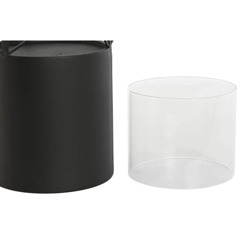 Candleholder Home ESPRIT Black Metal Crystal...