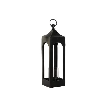 Lantern DKD Home Decor Black Aluminium Crystal 16 x 16 x...
